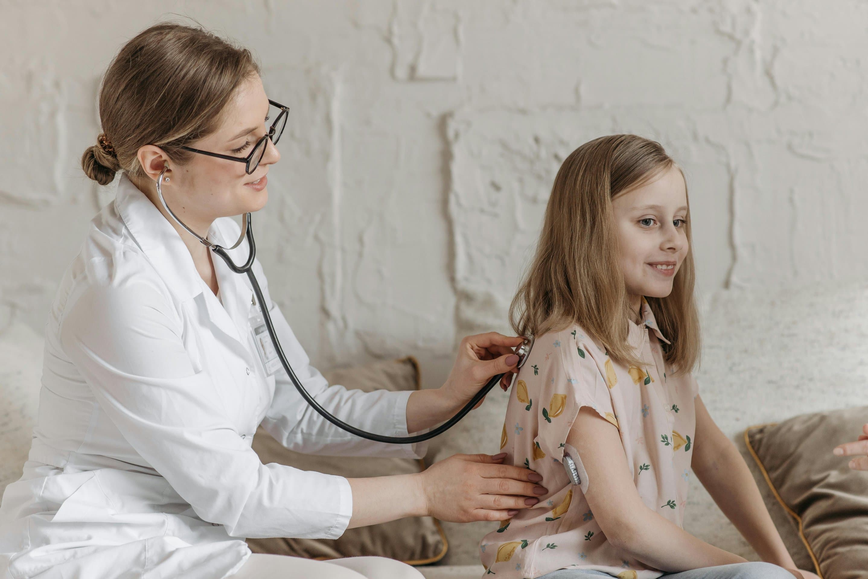 Doctor with patient